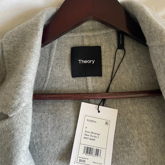 Theory 100% Double-face Wool Blazer Coat - Picture 2 of 4